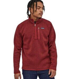 Patagonia Men's Pullover Better Sweater 1/4 Zip In Red